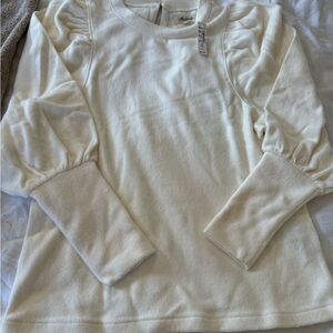 Madewell Cream Long Sleeve Top